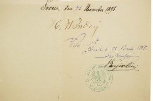 Obecný úrad v Górczyne, Poznaň - Wschód, ÚČTOVNÍK z 25.11.1895, [AW1].