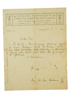 Marcin 69, CORRESPONDANCE datée du 24.7.1912, [AW1].