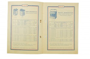 Akumulátorové práce batérií systému TUDOR pre rádiá, CENNIK č. 5, jún 1931, [AW1].
