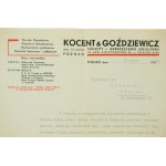KOCENT &amp; GOŹDZIEWICZ Asphaltes - chaussées en asphalte, CORRESPONDANCE du 18 avril 1938, [AW1].