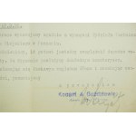 KOCENT &amp; GOŹDZIEWICZ Asphaltes - chaussées en asphalte, CORRESPONDANCE du 18 avril 1938, [AW1].
