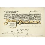 [Murowana Goślina] Jende i Pędziński Młyn i tartak parowy handel drzewa, RACHUNEK z dnia 1.XII.1932r., piękna grafika w nagłówku, [AW1]