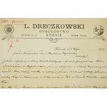 [Kórnik] L. DRECZKOWSKI Rybołóstwo, KORESPONDENCJA z 8 maja 1926r. z autografem właściciela, [AW1]