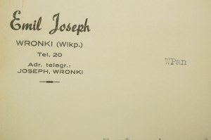 Emil Joseph Obchod a vývoz koní, Wronki, KORESPONDENCIA z 26. júla 1937, [AW2].