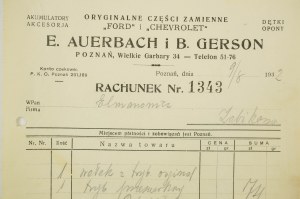 E. Auerbach a B. Gerson originálne náhradné diely 