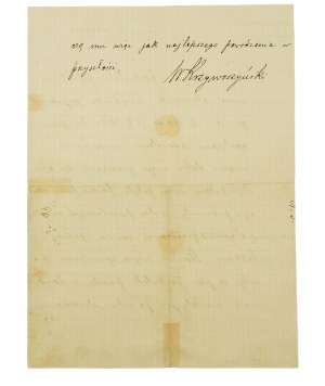 Dominion of DOMANIN, Work swaddle for economic officer dated August 10, 1917, autograph of estate owner Wlodzimerz Krzywoszynski, [AW2].