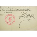Hanna Ossorya School of Stage and Film Acting LETTER to actress Zofia Koreywo-Leitgeber for payment for school tuition, 26.X.1936, [AW2].
