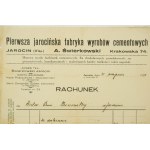 Pierwsza Jarocińska Fabryka Wyrobów Cementowych A. Świerkowski Jarocin Krakowska 74, RACHUNEK z dnia 21 sierpnia 1928r., [AW2]