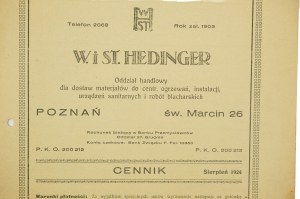 W. a St. Martin 26, CENNIK srpen 1924, [AW2].