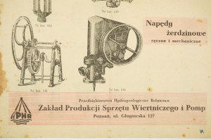 Przedsiębiorstwo Hydrogeologiczne Rolnictwa Zakład Produkcji Sprzętu Wietniczego i Pomp, Poznań 127 Głogowska Street, PUBBLICITÀ