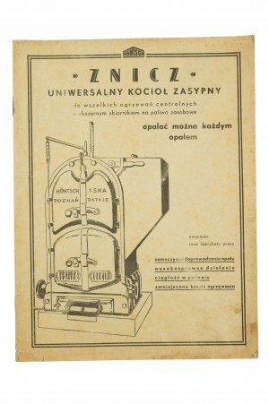 Höntsch i Ska, Poznań Rataje, PUBBLICITÀ di caldaie con dati tecnici e testimonianze di clienti soddisfatti