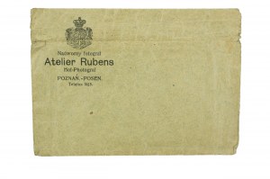 Photographe judiciaire Atelier Rubens Poznan, enveloppe originale pour les photographies/négatifs avec papier à en-tête, [AW3].