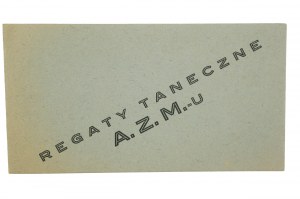 Akademická námořní asociace oznamuje konání taneční regaty dne 21. února 1935. POZVÁNKA pro Jadwigu Heinkównu, [AW3].