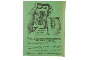 PRODUX Macchine per il conteggio di addizioni e sottrazioni ANNUNCI DI SKÓRA i Ska Poznań, Al Marcinkowskiego 23 [N].