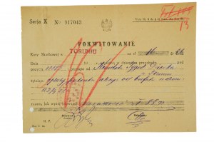 PATENT AKCYZOWY na prowadzenie jednodobowego bufertu w dniu 22 i 23 września 1928r. + pokwitowanie + zezwolenie, [N]