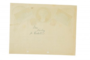 Patriotisches Telegramm I.J. Paderewski, Großes Theater und Universität von Poznan, datiert Duszniki 24.IX.1941.