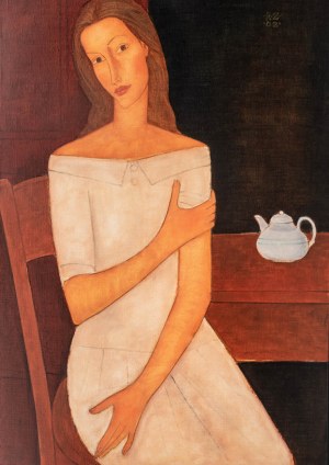 Roman Zakrzewski (1955-2014), Portret kobiety, 2002