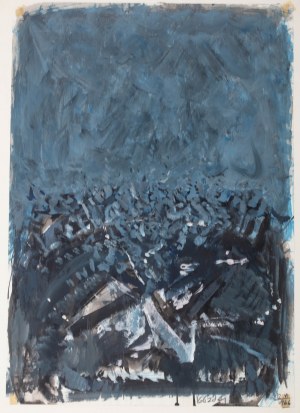 Aleksander Kobzdej (1920 - 1972), Blauer FELD 9, 12 VI 1966