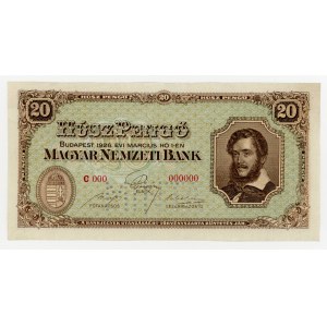 Węgry, 20 Pengo 1926 MINTA - Wzór. Rzadkie (22)