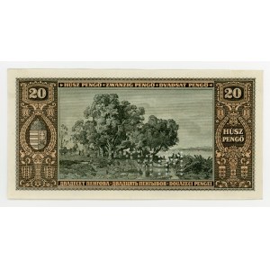 Węgry, 20 Pengo 1926 MINTA - Wzór. Rzadkie (22)