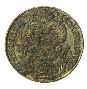 Austria, Joseph II, 20 krajcars 1783-B, Kremnica (123)