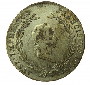Austria, Francis II, 20 krajcars 1828 B, Kremnica (131)
