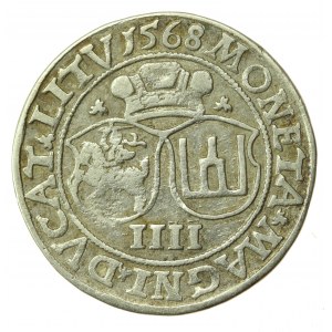 Zygmunt II August, czworak 1568, Wilno, LI/LITV (893)
