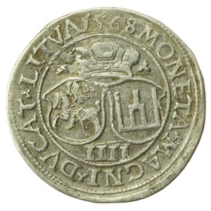 Zygmunt II August, czworak 1568, Wilno, L/LITV (895)