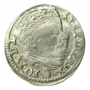 Stefan Batory, Trojak 1586, Vilnius, erb Pruska (924)