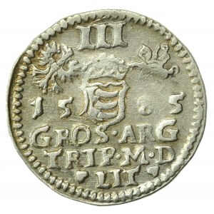 Stefan Batory, Trojak 1585, Wilno, herb Prus (925)