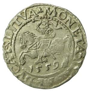 Sigismund II Augustus, Half-penny 1559, Vilnius - L/LITVA (724)