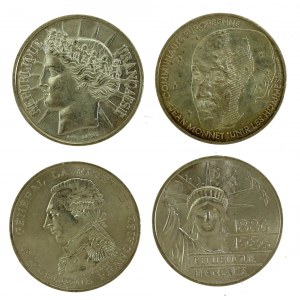 France, Fifth Republic, 100 francs 1986-1992 A, Paris. 4 pieces total. (412)