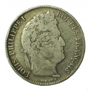 France, Louis Philippe I, 5 francs 1841 B, Rouen (511)