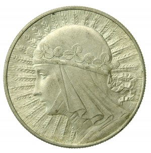 II RP, 10 Zloty 1932 ZZM, Kopf einer Frau (539)