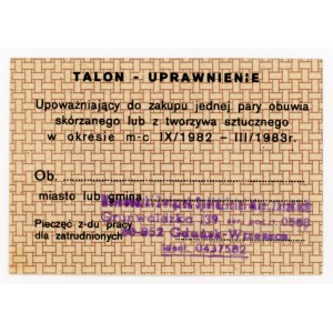 Schuhgutschein für Erwachsene Region Danzig (430)