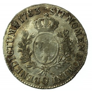 Francja, Ludwik XVI, Ecu 1783 Q, Perpignan (140)