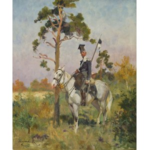 Kossak Wojciech (1856 - 1942), Lancer zu Pferd, 1921