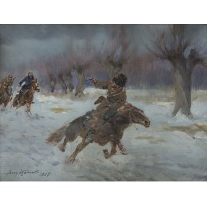 Kossak Jerzy (1886 - 1955), Chase, 1935