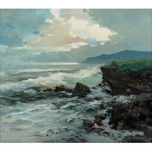 Briante Ezelino (1901 - 1971), Meereslandschaft an der Küste von Capri