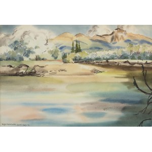 Malczewski Rafał (1892 - 1965), Landschaft aus Jaspis, 1943