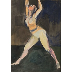 Wróblewski Andrzej (1927-1957), Gymnasta [figurální kompozice č. 842], asi 1955-1956