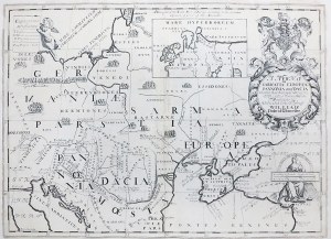 BENJAMIN COLE (ok. 1695-1766), A NEW MAP OF SARMATIA EUROPÆA, PANNONIA and DACIA, przed 1738.