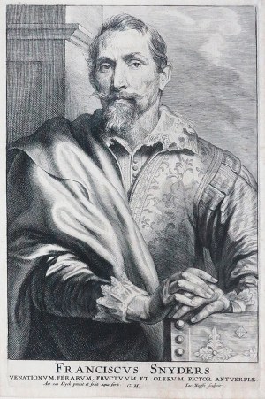 ANTOON VAN DYCK (1599-1641) author of the painterly original and etching; JACQUES NEEFFS (1610 - 1663), finished in engraving, FRANS SNYDERS, 1641