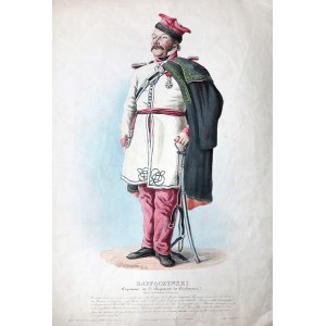 GODEFROY ENGELMANN (1788 - 1839), litograf, RAFFACZYNSKI, Capitaine du 2e Regiment des Crakousses, po roku 1832