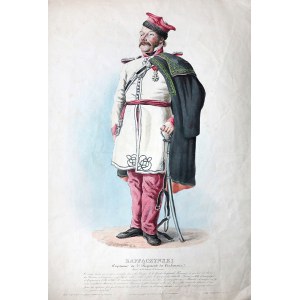 GODEFROY ENGELMANN (1788 - 1839), litograf, RAFFACZYNSKI, Capitaine du 2e Regiment des Crakousses, po 1832