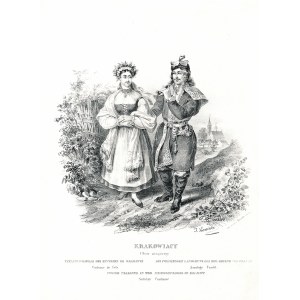 JAN NEPOMUCEN LEWICKI (1795-1871), KRAKOWIACY (Festliches Kleid), 1841