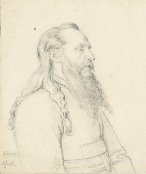 ALEKSANDER LESSER (1814-1884), PORTRET MĘŻCZYZNY, 1842
