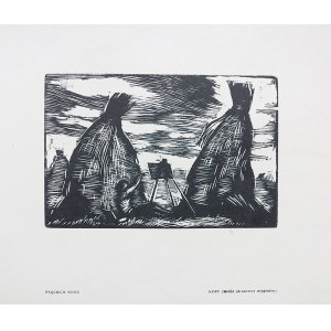 WOJCIECH WEISS (1875-1950), MOUNDS OF GRAIN /ANERI PAINTING UNDER THE MOUNDS-A LANDSCAPE PAINTER/, 1926