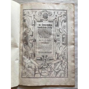 SERLIO, Sebastiano. Den eersten (- tweeden) boeck van Architecturen Sebastiani Serlii, tracterende van Geometrye Perspectyven. Antwerp, Peeters, 1553