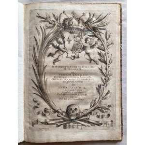 BENEDETTI, Elpidio. Il mondo piangente, et il cielo festeggiante. … . Rome: Tinassi, 1665 [1666 in the engraved front.].
